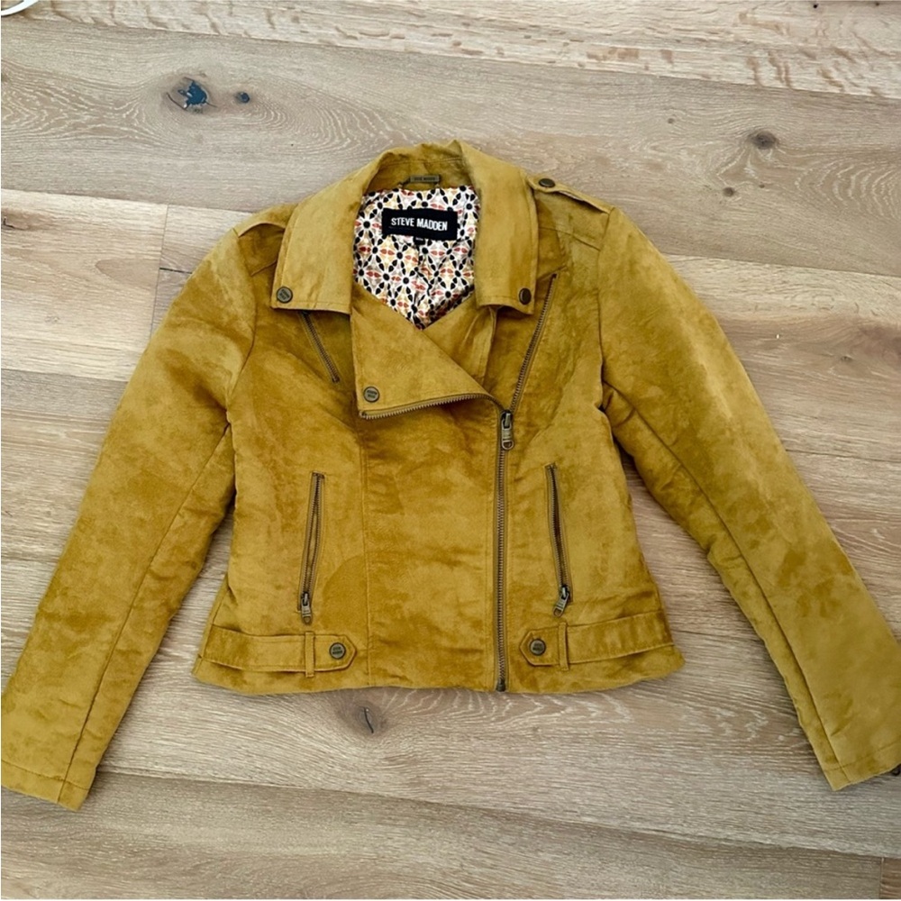 Steve Madden Faux Suede Moto Jacket
